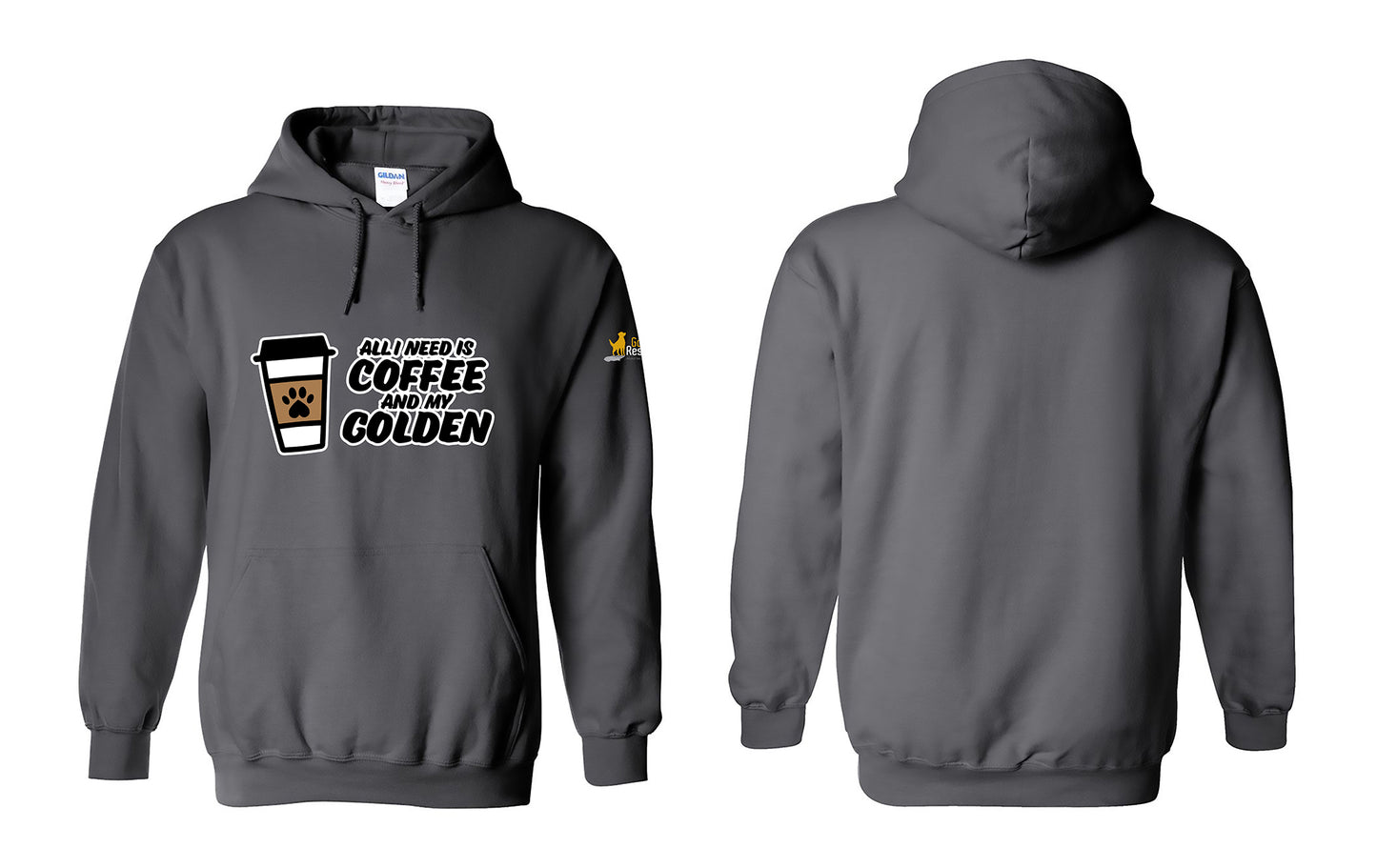 Hoodie - Coffee & Golden