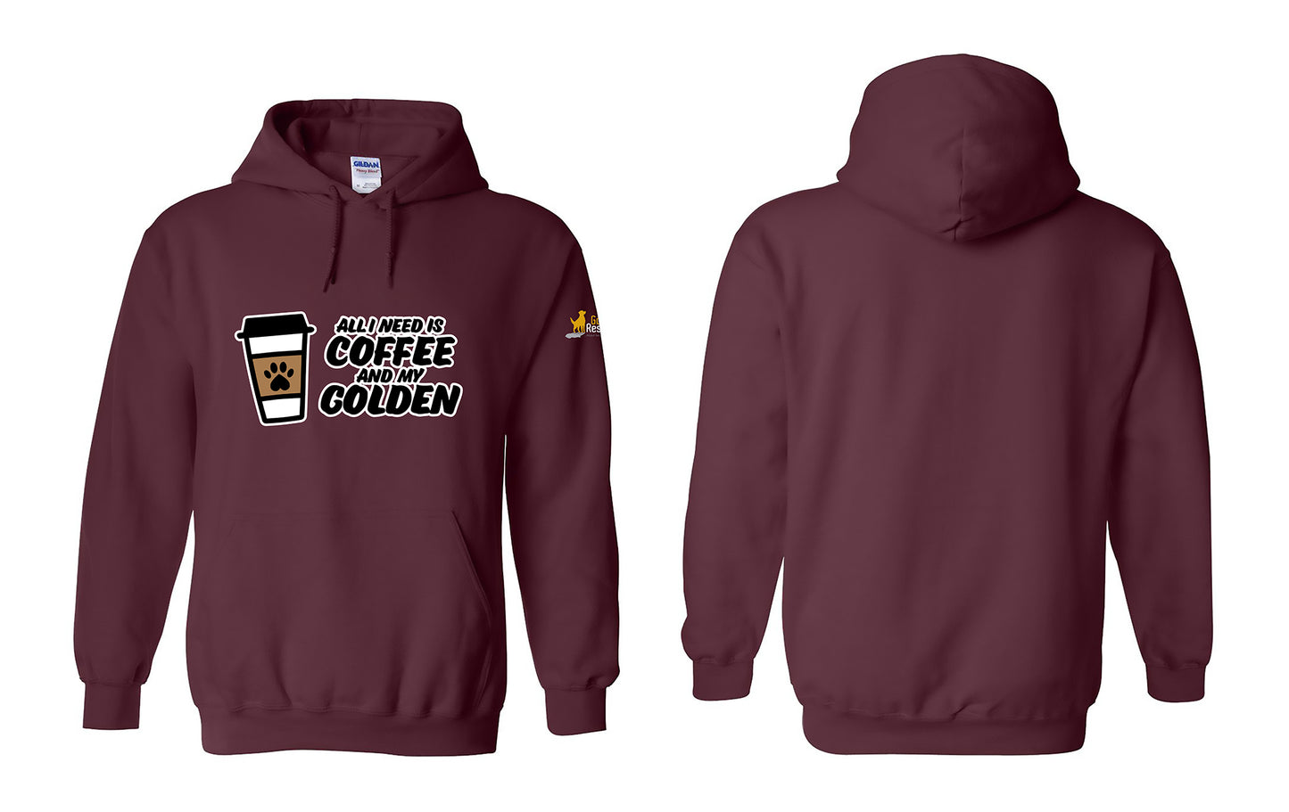 Hoodie - Coffee & Golden