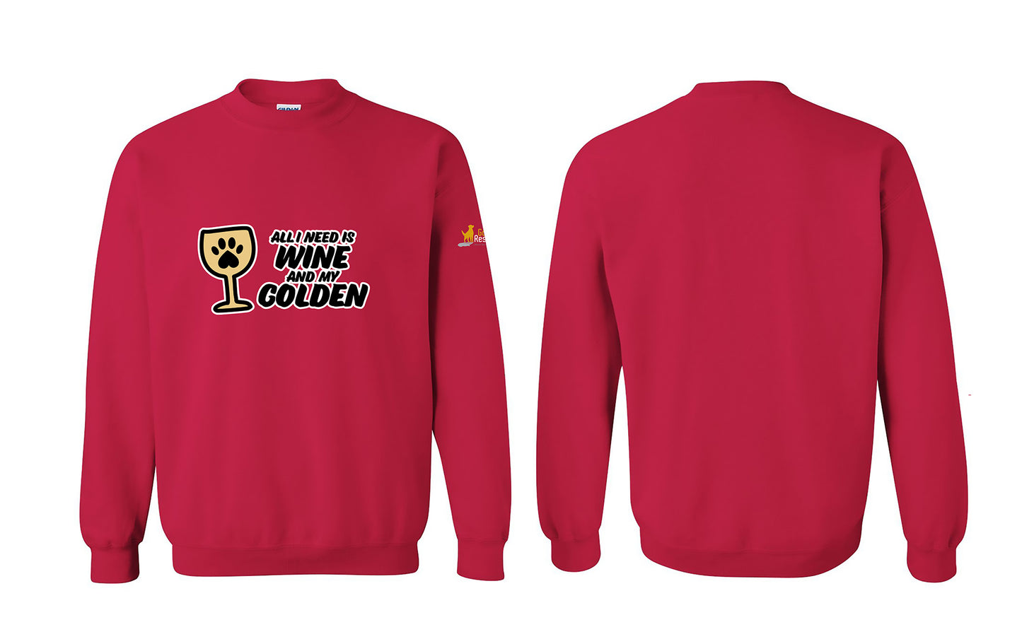 Sweatshirt - Wine & Golden