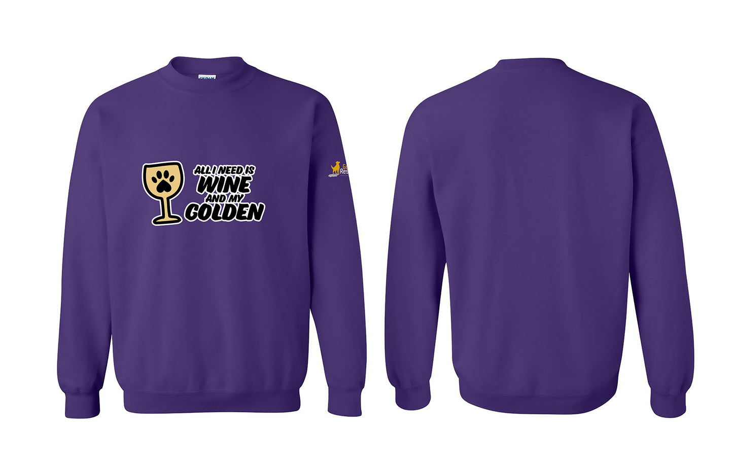Sweatshirt - Wine & Golden