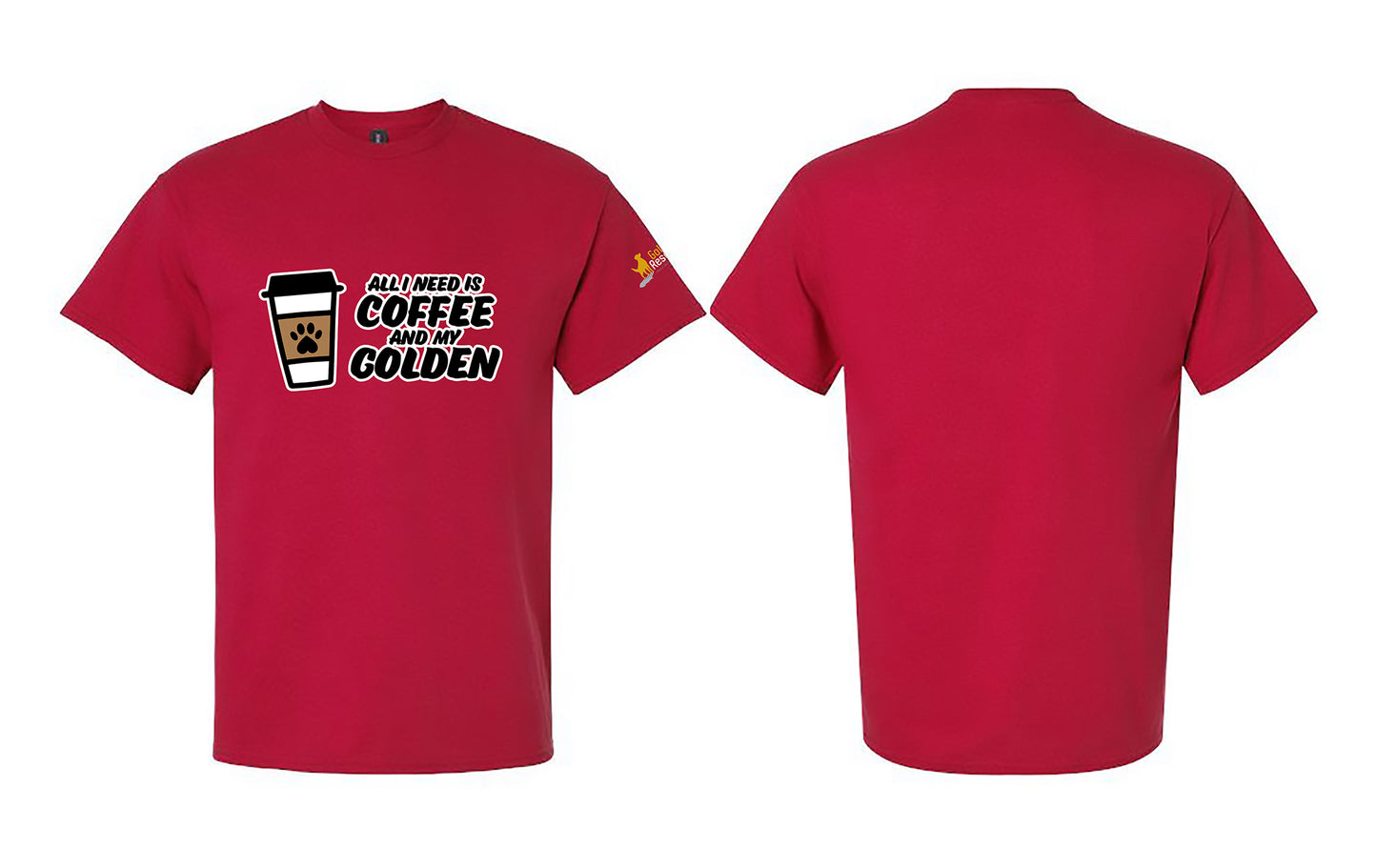 T-shirt - Coffee & Golden