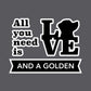 T-shirt - Love & Golden
