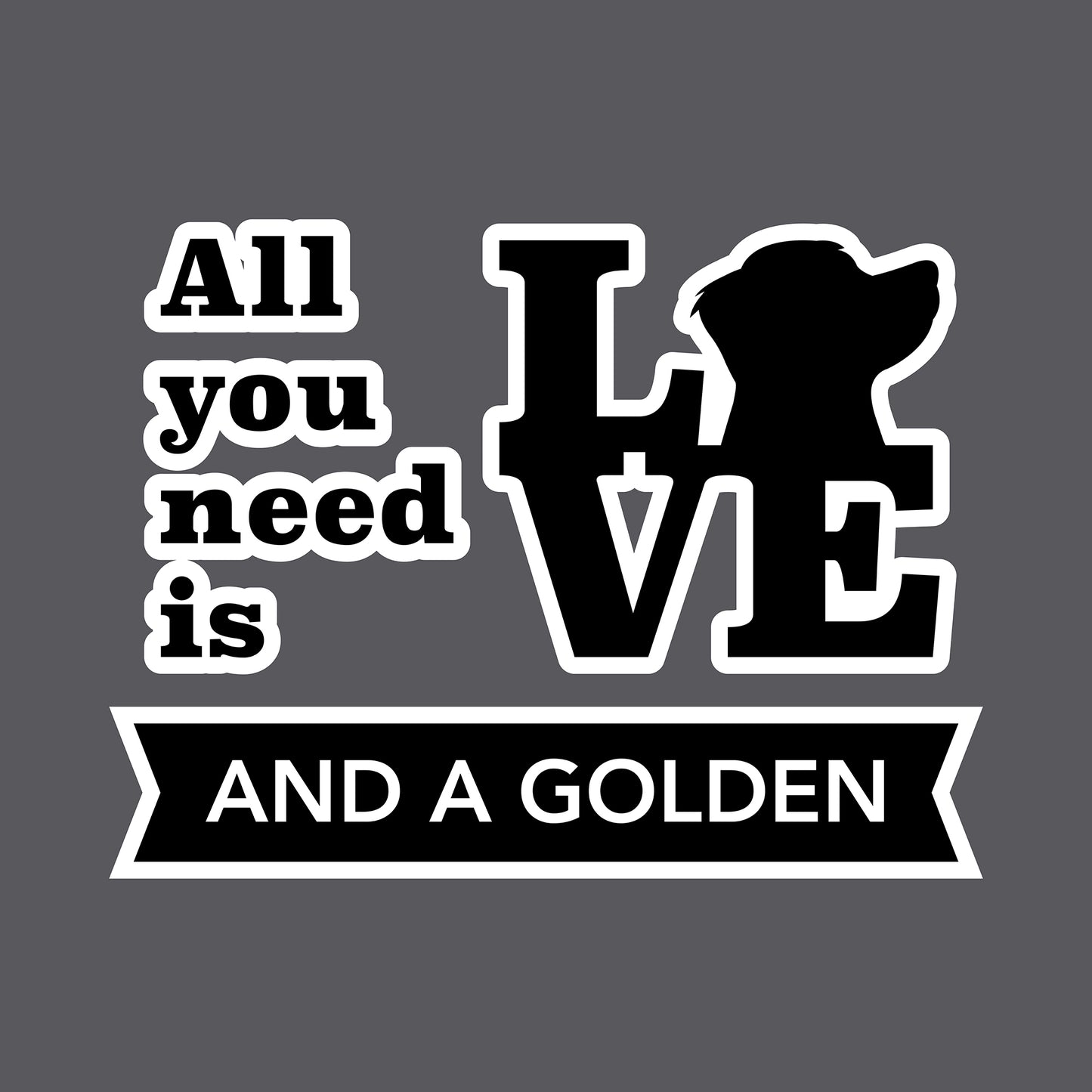 T-shirt - Love & Golden