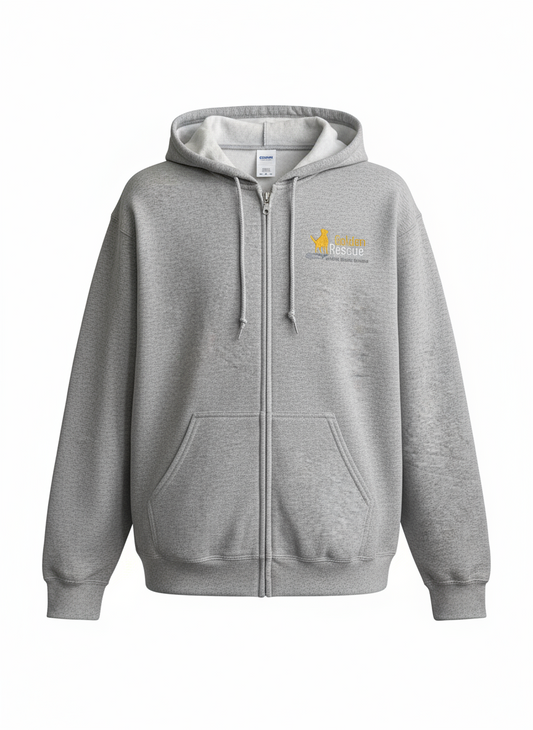 Hoodie - Zipper Embroidered Logo